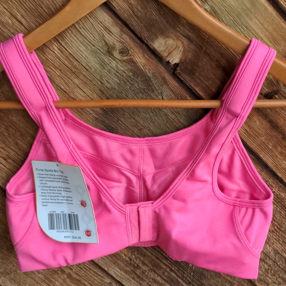 NWT 34D bright pink sports bra - Picture 2 of 4